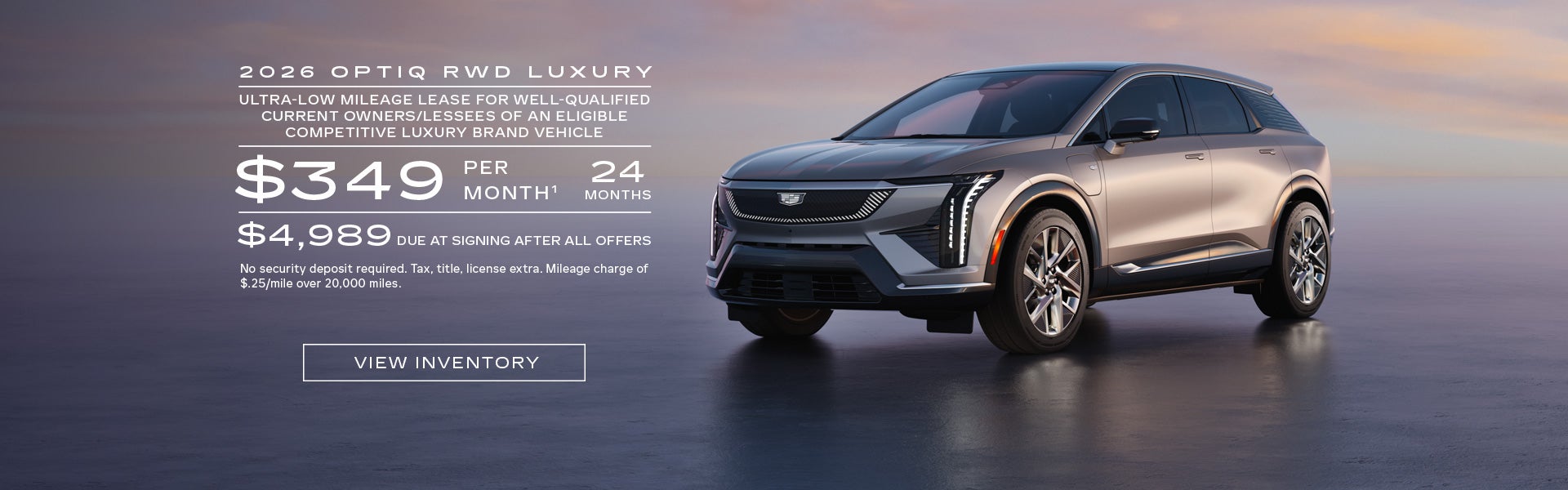 2026 OPTIQ RWD LUXURY. Ultra-low milege lease for well-qualified current owners/lessees of an eli...
